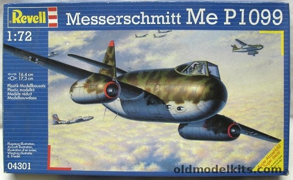 Revell 1/72 Messerschmitt Me-P1099 (P-1099) Heavy Jet Fighter, 04301 plastic model kit